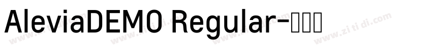 AleviaDEMO Regular字体转换